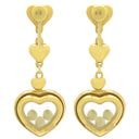 ショパール CHOPARD ハッピーダイヤモンド イエローゴールド K18YG ダイヤモンド イヤリング ムービングダイヤ 3P 三粒 18K Au750