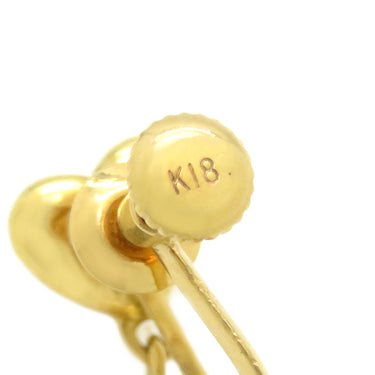 ショパール CHOPARD ハッピーダイヤモンド イエローゴールド K18YG ダイヤモンド イヤリング ムービングダイヤ 3P 三粒 18K Au750