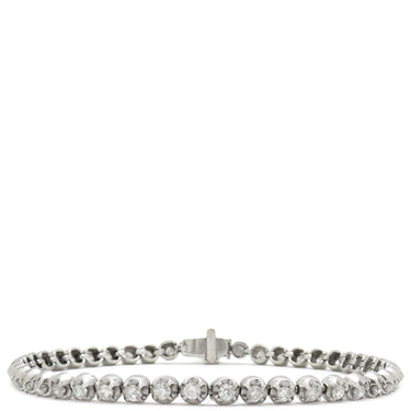 ノンブランド NON BRAND テニスブレスレット ホワイトゴールド K14WG ダイヤモンド ブレスレット 14K ダイヤブレスレット