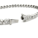 ノンブランド NON BRAND テニスブレスレット ホワイトゴールド K14WG ダイヤモンド ブレスレット 14K ダイヤブレスレット