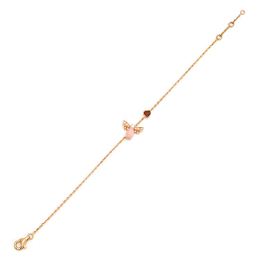 ショーメ CHAUMET アトラップ モア ビー 081714-000 ピンクゴールド K18PG ガーネット ピンクオパール ダイヤモンド ブレスレット ハチモチーフ