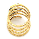 STAURINO FRATELLI スタウリーノ フラテッリ マジック スネーク ビー ピンクゴールド K18PG ダイヤモンド ブラックダイヤモンド シトリン リング 指輪 螺旋 蜂 12号