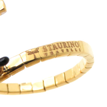 STAURINO FRATELLI スタウリーノ フラテッリ マジック スネーク ビー ピンクゴールド K18PG ダイヤモンド ブラックダイヤモンド シトリン リング 指輪 螺旋 蜂 12号