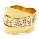 シャネル CHANEL ボルデュックリング ダイヤ イエローゴールド K18YG ダイヤモンド リング 指輪 ロゴ 17.5号 17.5号