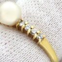 TASAKI TASAKI パール ダイヤリング パールホワイトXイエローゴールド K18YG パール ダイヤモンド リング 指輪 真珠 1P 1粒 10号