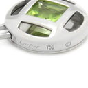 カルティエ Cartier パシャ グリッド ブレスレット ホワイトゴールド K18WG ペリドット アクアマリン アイオライト ブレスレット 750WG 18K 18金 バングル 色石 スクエアカット