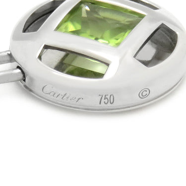 カルティエ Cartier パシャ グリッド ブレスレット ホワイトゴールド K18WG ペリドット アクアマリン アイオライト ブレスレット 750WG 18K 18金 バングル 色石 スクエアカット