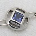 カルティエ Cartier パシャ グリッド ブレスレット ホワイトゴールド K18WG ペリドット アクアマリン アイオライト ブレスレット 750WG 18K 18金 バングル 色石 スクエアカット