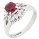 ノンブランド NON BRAND ルビー ダイヤリング プラチナシルバー Pt900 ルビー ダイヤモンド リング 指輪 レッド 赤 8号