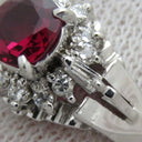 ノンブランド NON BRAND ルビー ダイヤリング プラチナシルバー Pt900 ルビー ダイヤモンド リング 指輪 レッド 赤 8号