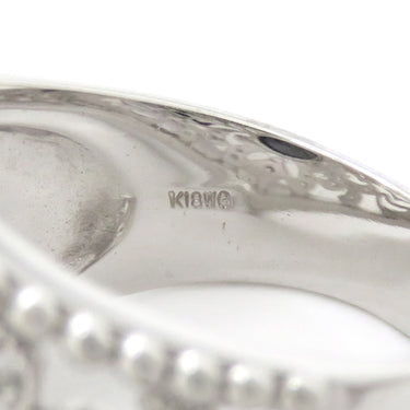 ノンブランド NON BRAND ブラックダイヤリング ホワイトゴールド K18WG ダイヤモンド ブラックダイヤモンド リング 指輪 11号