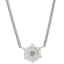 ノンブランド NON BRAND ダイヤ ペンダント プラチナシルバー Pt850 ダイヤモンド ネックレス