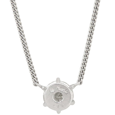 ノンブランド NON BRAND ダイヤ ペンダント プラチナシルバー Pt850 ダイヤモンド ネックレス