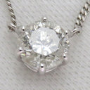 ノンブランド NON BRAND ダイヤ ペンダント プラチナシルバー Pt850 ダイヤモンド ネックレス