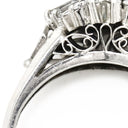 ノンブランド NON BRAND ブルーサファイア ダイヤリング プラチナシルバー Pt900 サファイア ダイヤモンド リング 指輪 プラチナ 青 11.5号