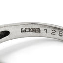 ノンブランド NON BRAND ブルーサファイア ダイヤリング プラチナシルバー Pt900 サファイア ダイヤモンド リング 指輪 プラチナ 青 11.5号