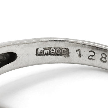 ノンブランド NON BRAND ブルーサファイア ダイヤリング プラチナシルバー Pt900 サファイア ダイヤモンド リング 指輪 プラチナ 青 11.5号