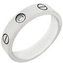 カルティエ Cartier ミニラブリング 1Pダイヤ B4050549 ホワイトゴールド K18WG ダイヤモンド #49(JP9) リング 指輪 LOVE Ring 750 18K WG 18金 9号