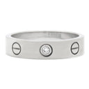 カルティエ Cartier ミニラブリング 1Pダイヤ B4050549 ホワイトゴールド K18WG ダイヤモンド #49(JP9) リング 指輪 LOVE Ring 750 18K WG 18金 9号
