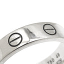 カルティエ Cartier ミニラブリング 1Pダイヤ B4050549 ホワイトゴールド K18WG ダイヤモンド #49(JP9) リング 指輪 LOVE Ring 750 18K WG 18金 9号
