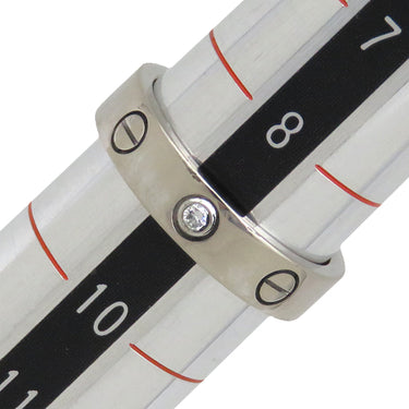 カルティエ Cartier ミニラブリング 1Pダイヤ B4050549 ホワイトゴールド K18WG ダイヤモンド #49(JP9) リング 指輪 LOVE Ring 750 18K WG 18金 9号