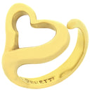 ティファニー Tiffany & Co オープンハート イエローゴールド K18YG リング 指輪 T＆Co. 750 750YG エルサ ペレッティ 7号