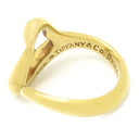 ティファニー Tiffany & Co オープンハート イエローゴールド K18YG リング 指輪 T＆Co. 750 750YG エルサ ペレッティ 7号