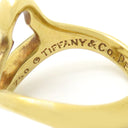 ティファニー Tiffany & Co オープンハート イエローゴールド K18YG リング 指輪 T＆Co. 750 750YG エルサ ペレッティ 7号