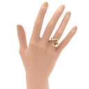 ティファニー Tiffany & Co オープンハート イエローゴールド K18YG リング 指輪 T＆Co. 750 750YG エルサ ペレッティ 7号