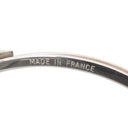 エルメス HERMES ベルト ブラウン×シルバー メタル レザー ブレスレット シルバー金具