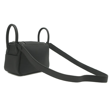 エルメス HERMES リンディ ミニ 20 ブラック トリヨンクレマンス ショルダーバッグ シルバー金具 新品 未使用 黒