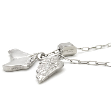 エルメス HERMES タリスマン ペガサス ペンダント シルバー メタル ネックレス