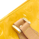 ルイヴィトン LOUIS VUITTON ヒューストン M91121 ジョーヌ モノグラムヴェルニ トートバッグ ゴールド金具 黄 ハンドバッグ