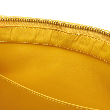 ルイヴィトン LOUIS VUITTON ヒューストン M91121 ジョーヌ モノグラムヴェルニ トートバッグ ゴールド金具 黄 ハンドバッグ