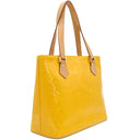 ルイヴィトン LOUIS VUITTON ヒューストン M91121 ジョーヌ モノグラムヴェルニ トートバッグ ゴールド金具 黄 ハンドバッグ