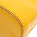 ルイヴィトン LOUIS VUITTON ヒューストン M91121 ジョーヌ モノグラムヴェルニ トートバッグ ゴールド金具 黄 ハンドバッグ