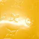 ルイヴィトン LOUIS VUITTON ヒューストン M91121 ジョーヌ モノグラムヴェルニ トートバッグ ゴールド金具 黄 ハンドバッグ