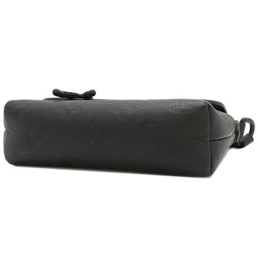 ルイヴィトン LOUIS VUITTON パルス ウェアラブル ウォレット M12636 ブラック モノグラムシャドウレザー ショルダーバッグ マットブラック金具 黒