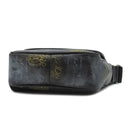 ベルルッティ BERLUTI JOUR J  ブラック ヴェネチアンレザー ショルダーバッグ シルバー金具 ジュール J スクリット カリグラフィ 黒