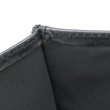 シャネル CHANEL ロゴ サコッシュ ブラック レザー ショルダーバッグ 黒