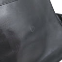 シャネル CHANEL ロゴ サコッシュ ブラック レザー ショルダーバッグ 黒