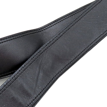 シャネル CHANEL ロゴ サコッシュ ブラック レザー ショルダーバッグ 黒