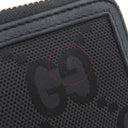 グッチ GUCCI オフ ザ グリッド ジップアラウンドウォレット 625576 ブラック ナイロン レザー 長財布 シルバー金具 黒 ラウンドファスナー