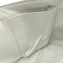 シャネル CHANEL ハーフムーン ホワイト キャビアスキン ショルダーバッグ シルバー金具 白 チェーンショルダーバッグ ココマーク