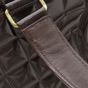 シャネル CHANEL チョコバー ブラウン パテントレザー レザー ボストンバッグ ゴールド金具 茶 ボストンバッグ ココマーク