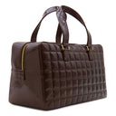 シャネル CHANEL チョコバー ブラウン パテントレザー レザー ボストンバッグ ゴールド金具 茶 ボストンバッグ ココマーク