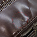 シャネル CHANEL チョコバー ブラウン パテントレザー レザー ボストンバッグ ゴールド金具 茶 ボストンバッグ ココマーク