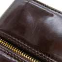 シャネル CHANEL チョコバー ブラウン パテントレザー レザー ボストンバッグ ゴールド金具 茶 ボストンバッグ ココマーク