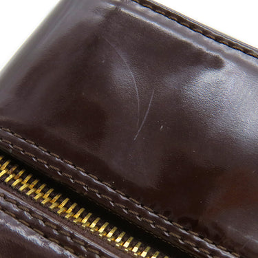 シャネル CHANEL チョコバー ブラウン パテントレザー レザー ボストンバッグ ゴールド金具 茶 ボストンバッグ ココマーク