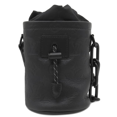 ルイヴィトン LOUIS VUITTON チョーク ナノ M44628 ノワール モノグラムシャドウ ショルダーバッグ ブラック金具 黒 オレンジ クロスボディバッグ